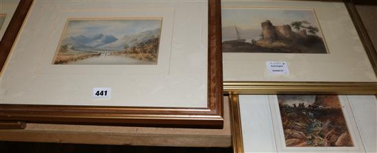 Four 19th century English School watercolours, landscapes